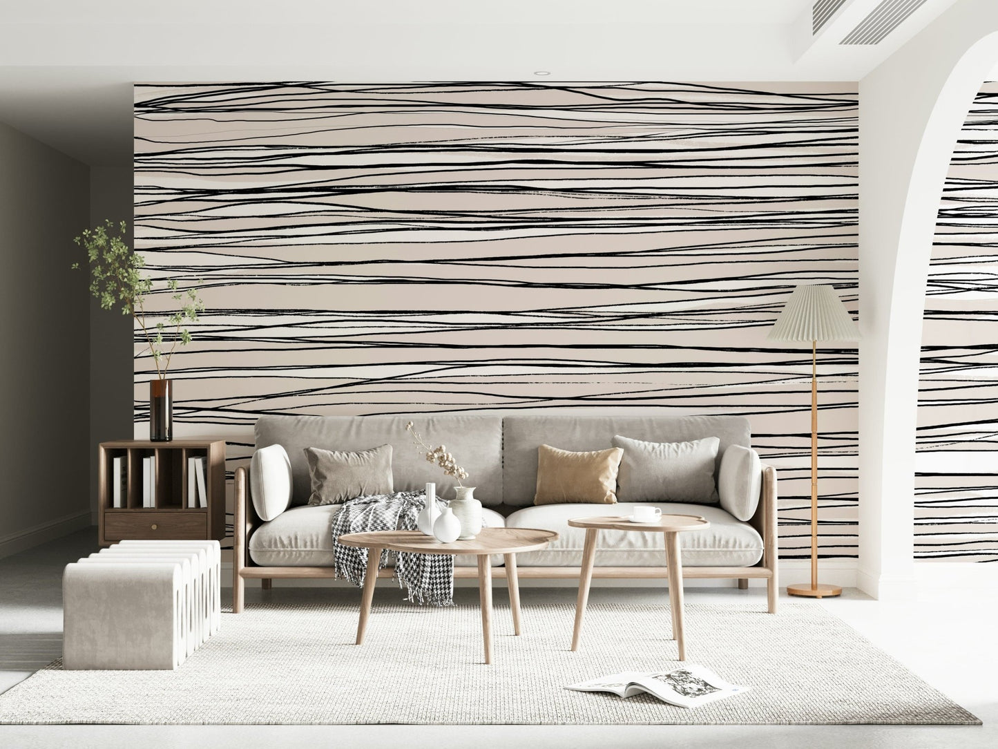 Minimalist Lines Wall Mural -2453359