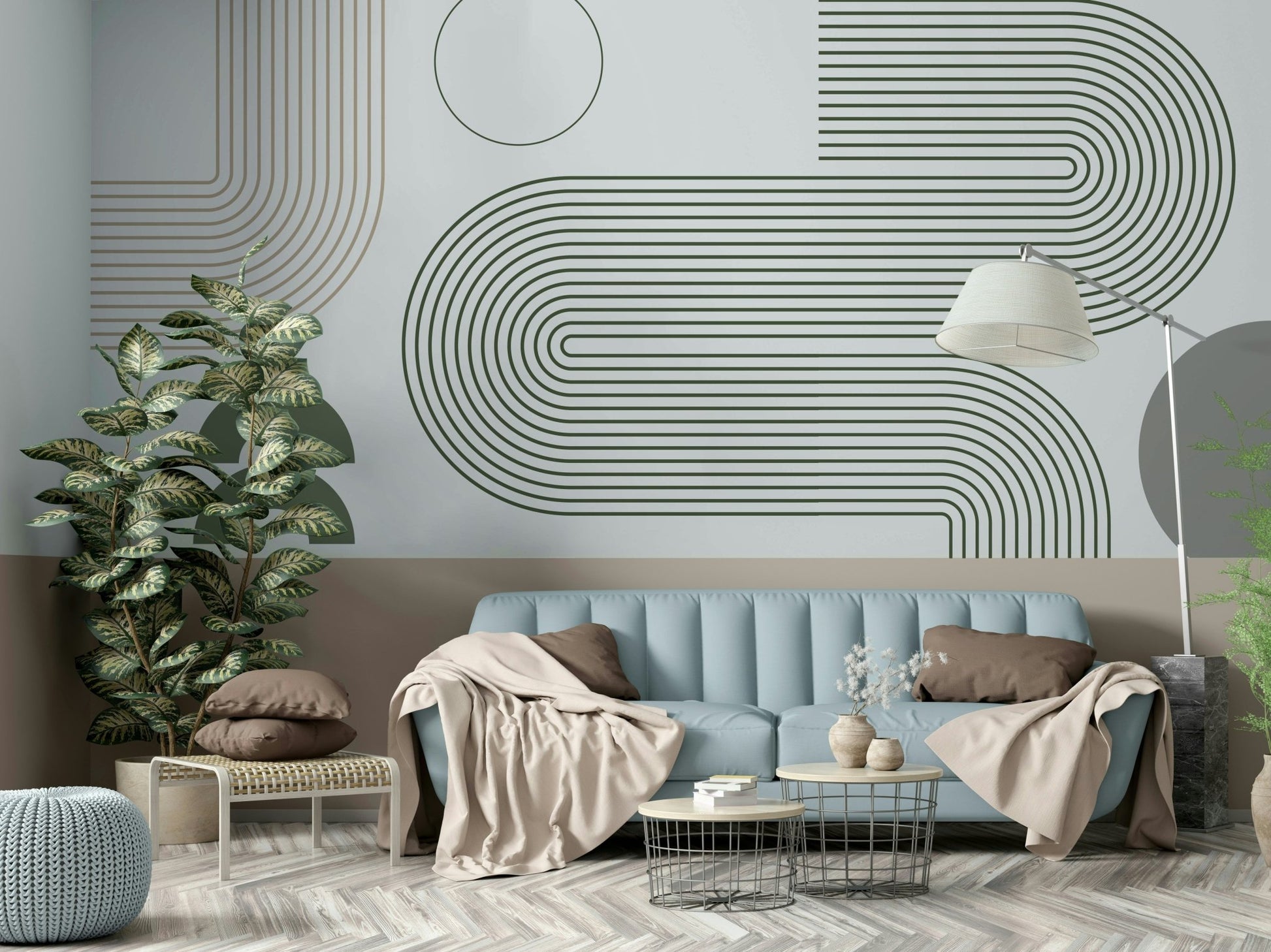 Contemporary minimalist wallpaper for walls

