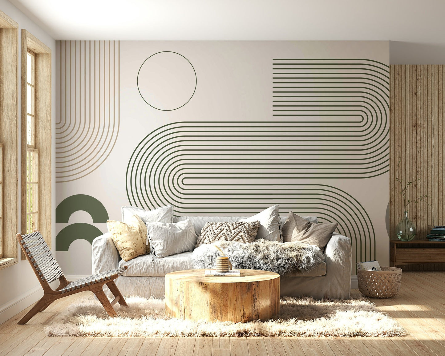 Stylish flowing lines wallpaper texture

