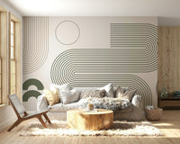 Stylish flowing lines wallpaper texture

