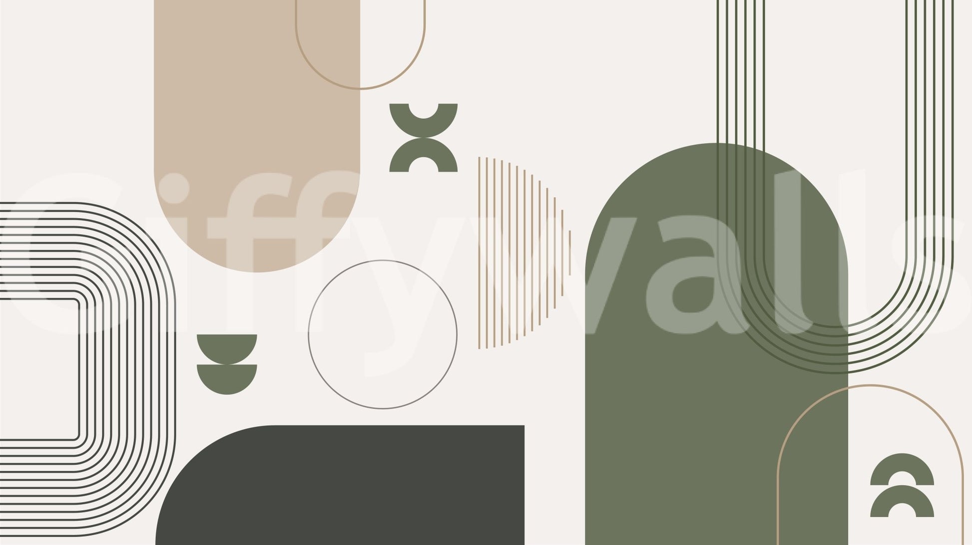 Retro-inspired wallpaper pattern close-up

