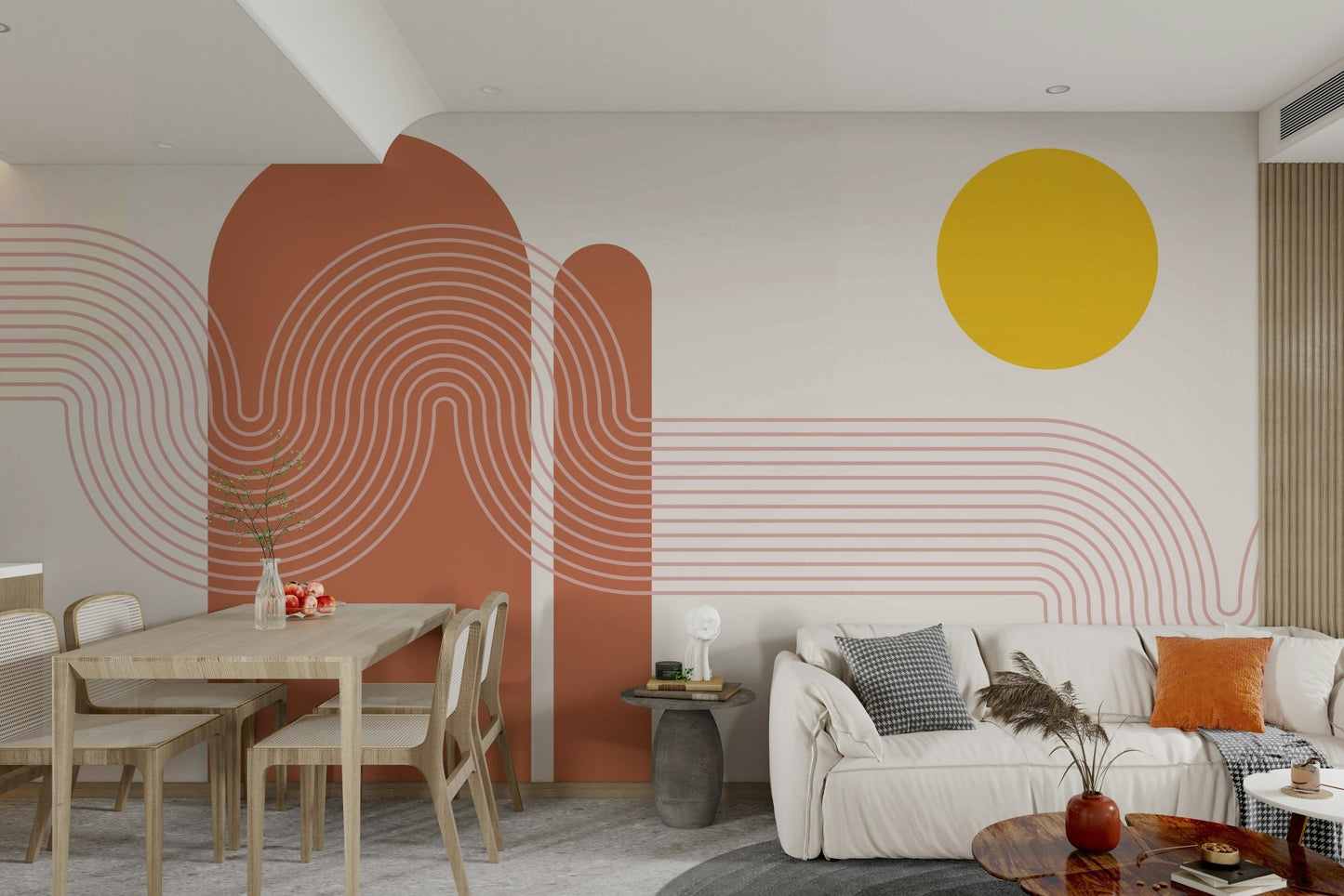 Durable and easy to install wallpaper mural

