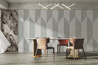 Contemporary geometric panel wallpaper B654
