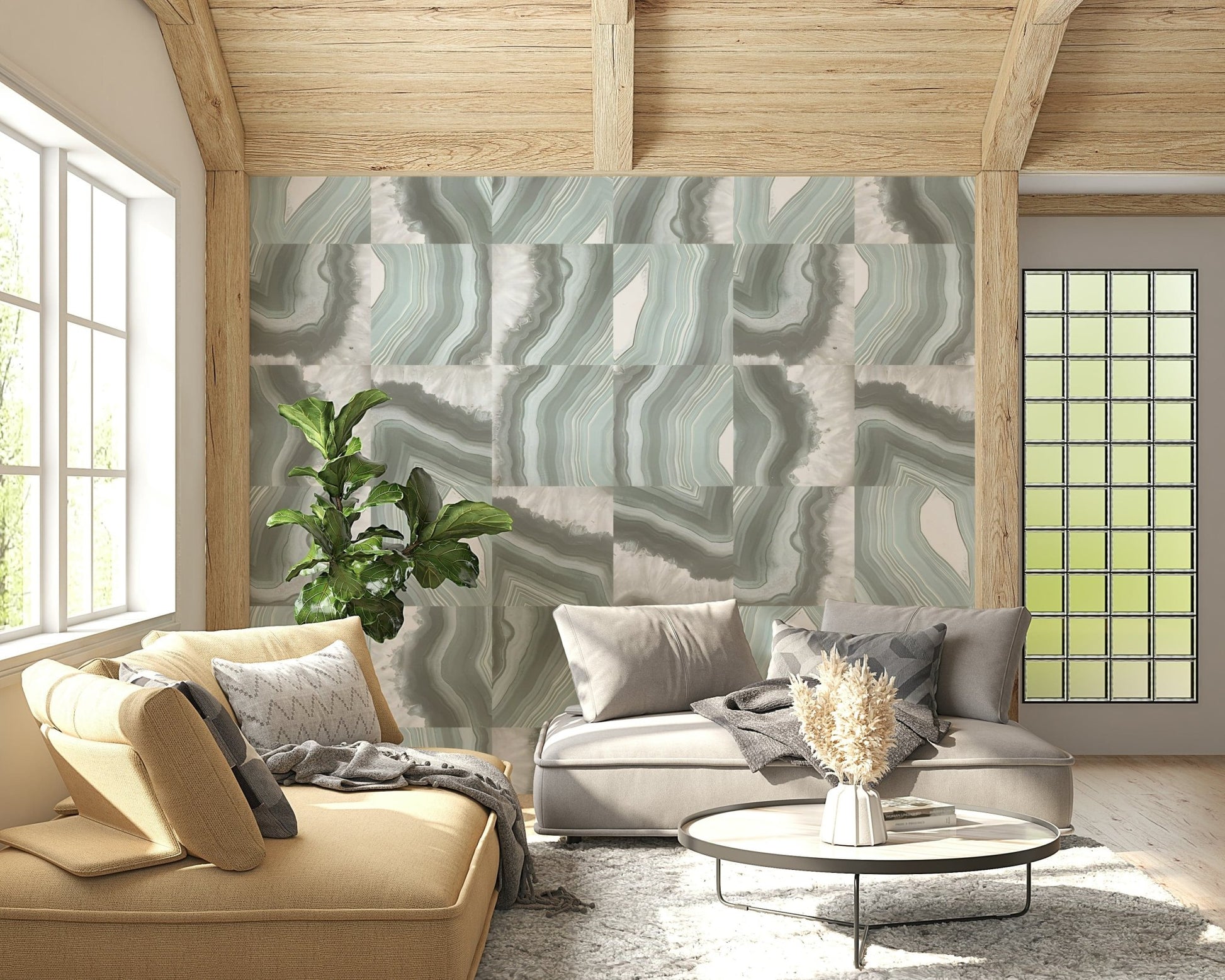 A classic marble vein wallpaper for walls.