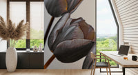 Study or work corner with Miracle Tulips Wall Mural and calm tonal palette, GD8241
