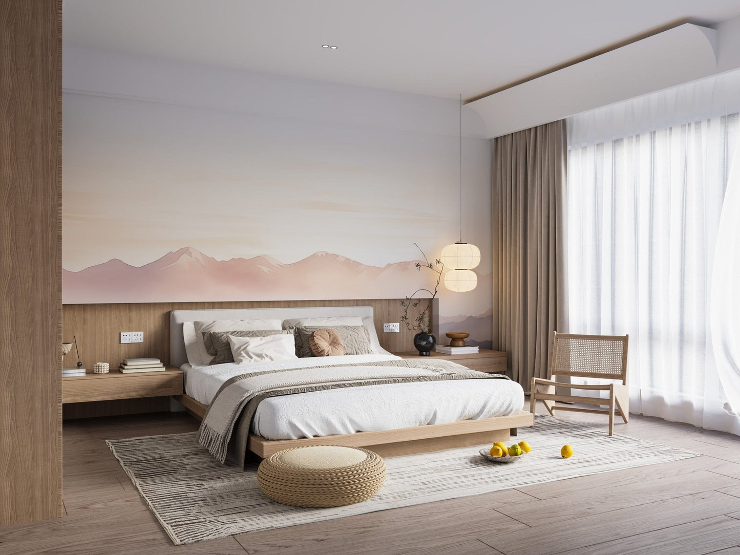 Mist Mountain Wallpaper Mural - Giffywalls C449