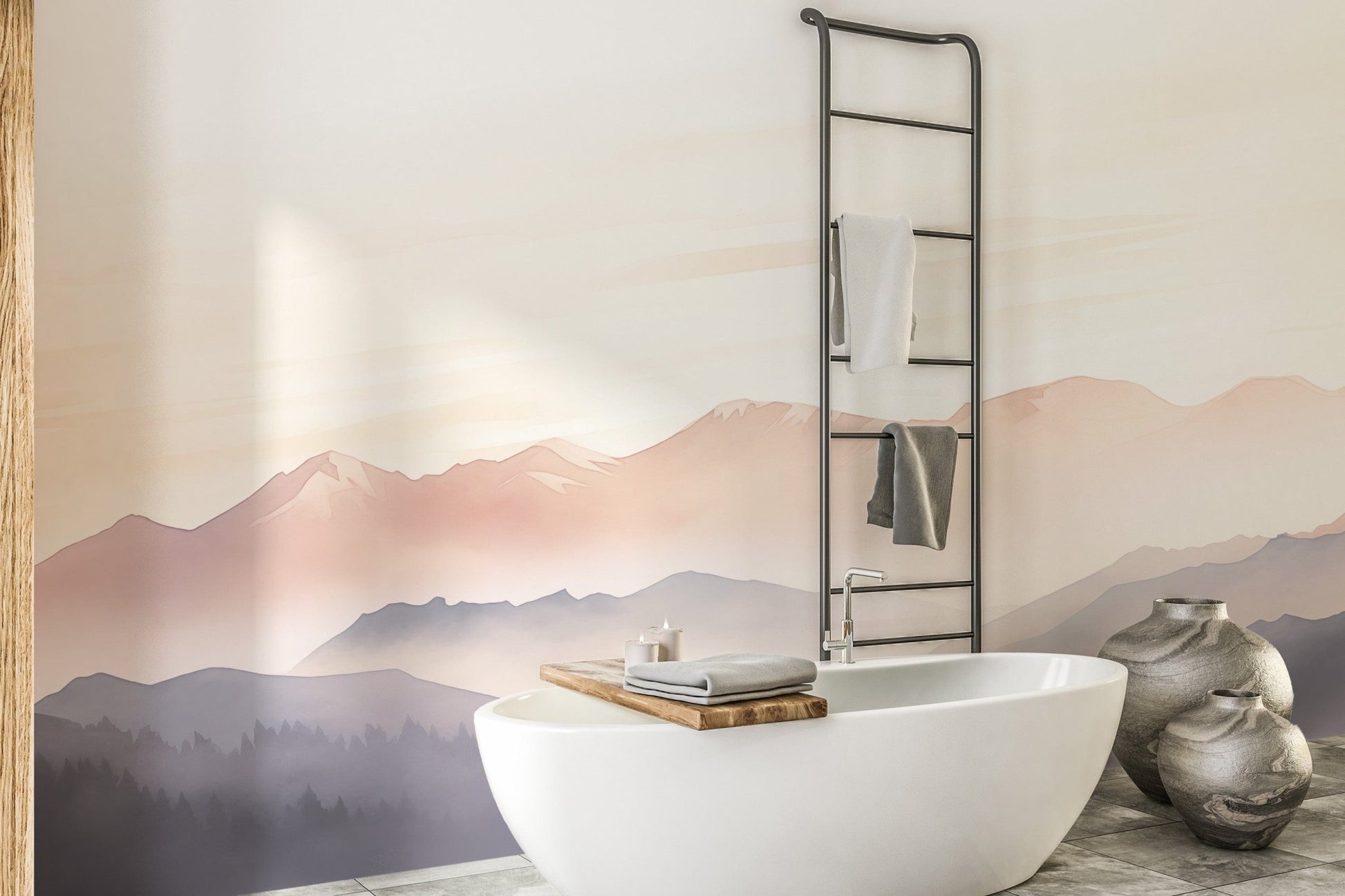 Mist Mountain Wallpaper Mural - Giffywalls C449