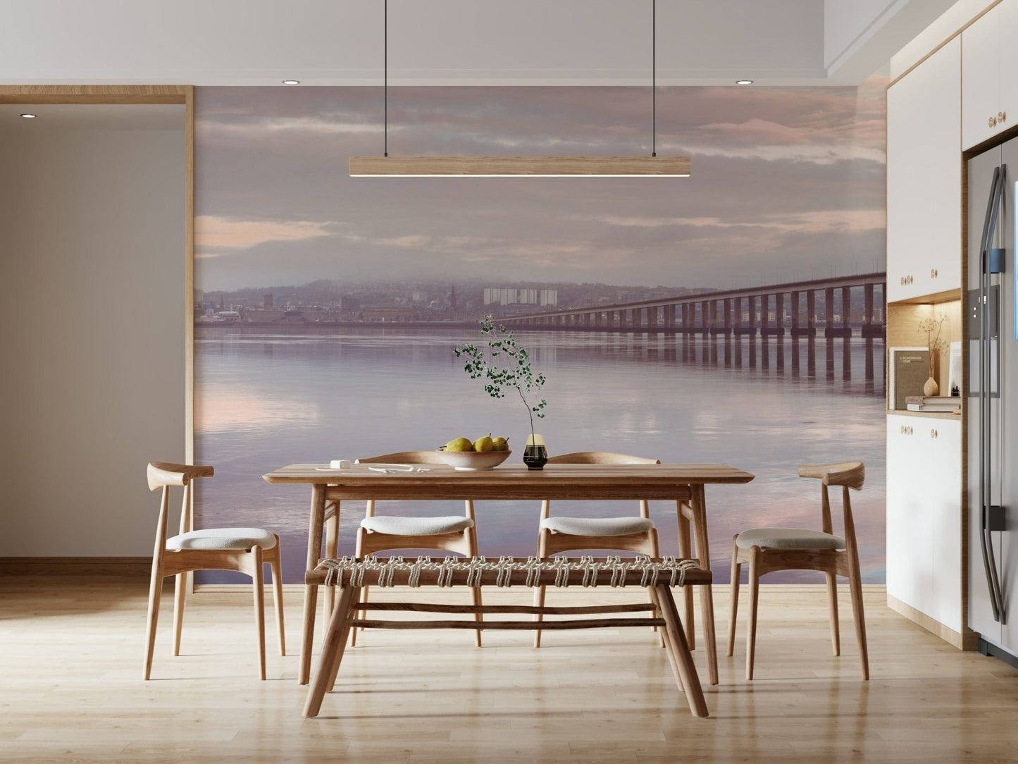 Artistic rendition of the fog on Misty Bridge design