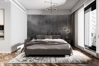 Fog-covered black forest wallpaper
