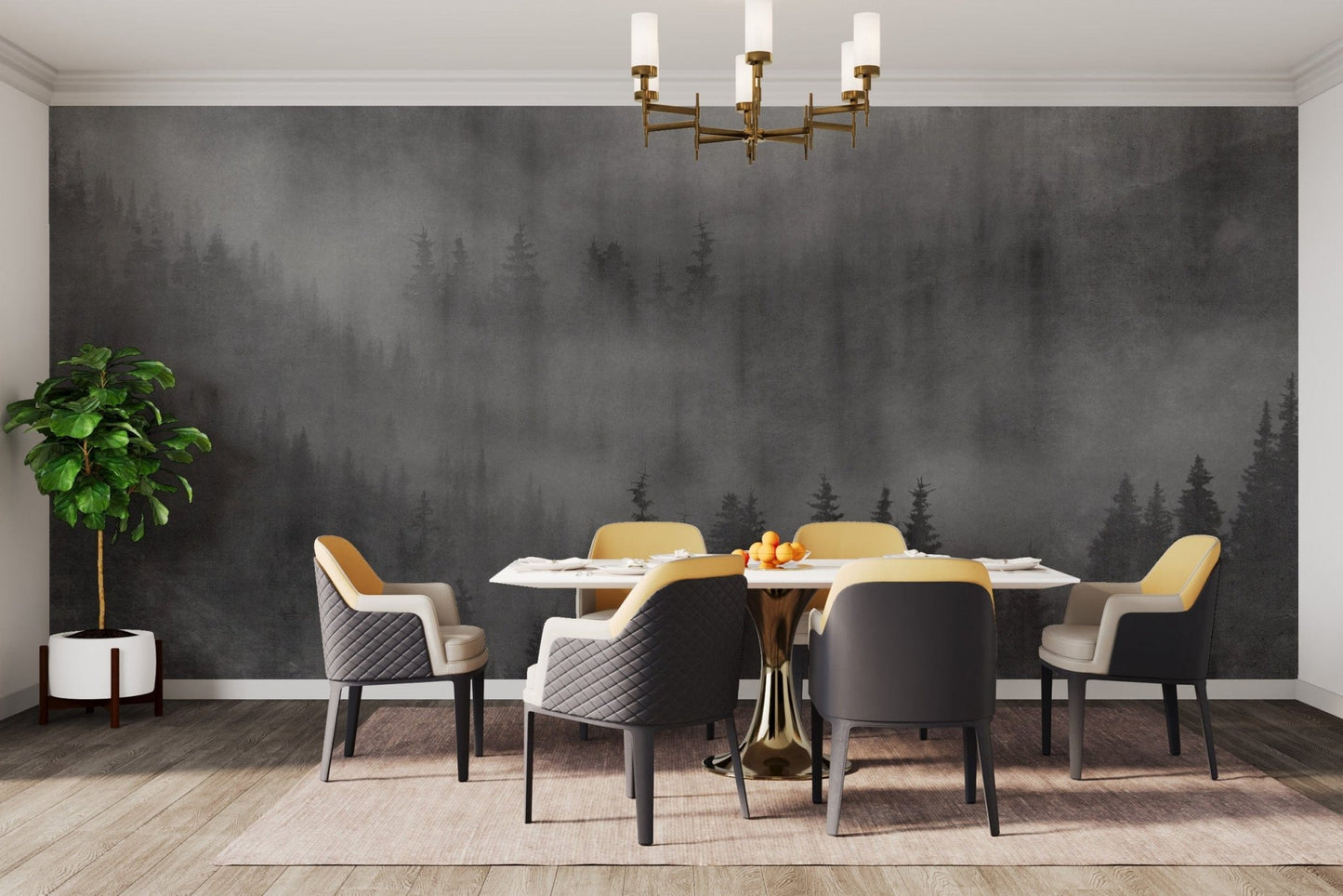 Atmospheric black forest wallpaper
