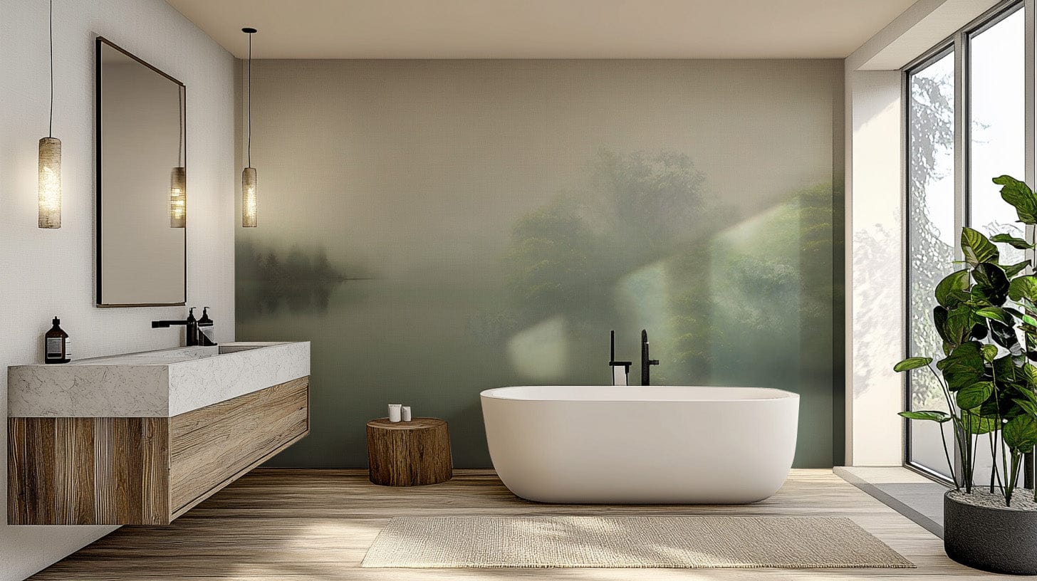 Nature-inspired foggy forest design
