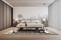 Enchanted misty trees wallpaper art
