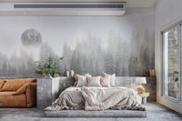 Calm misty moon wallpaper for walls
