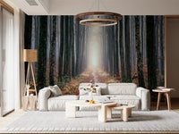 Misty Forest Serenity Wall Mural