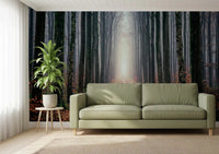 Misty Forest Serenity Wall Mural