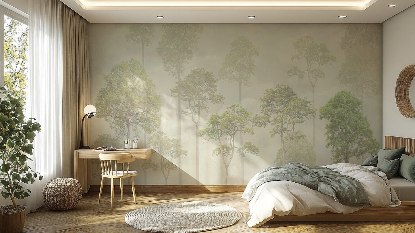 Misty Forest Wallpaper