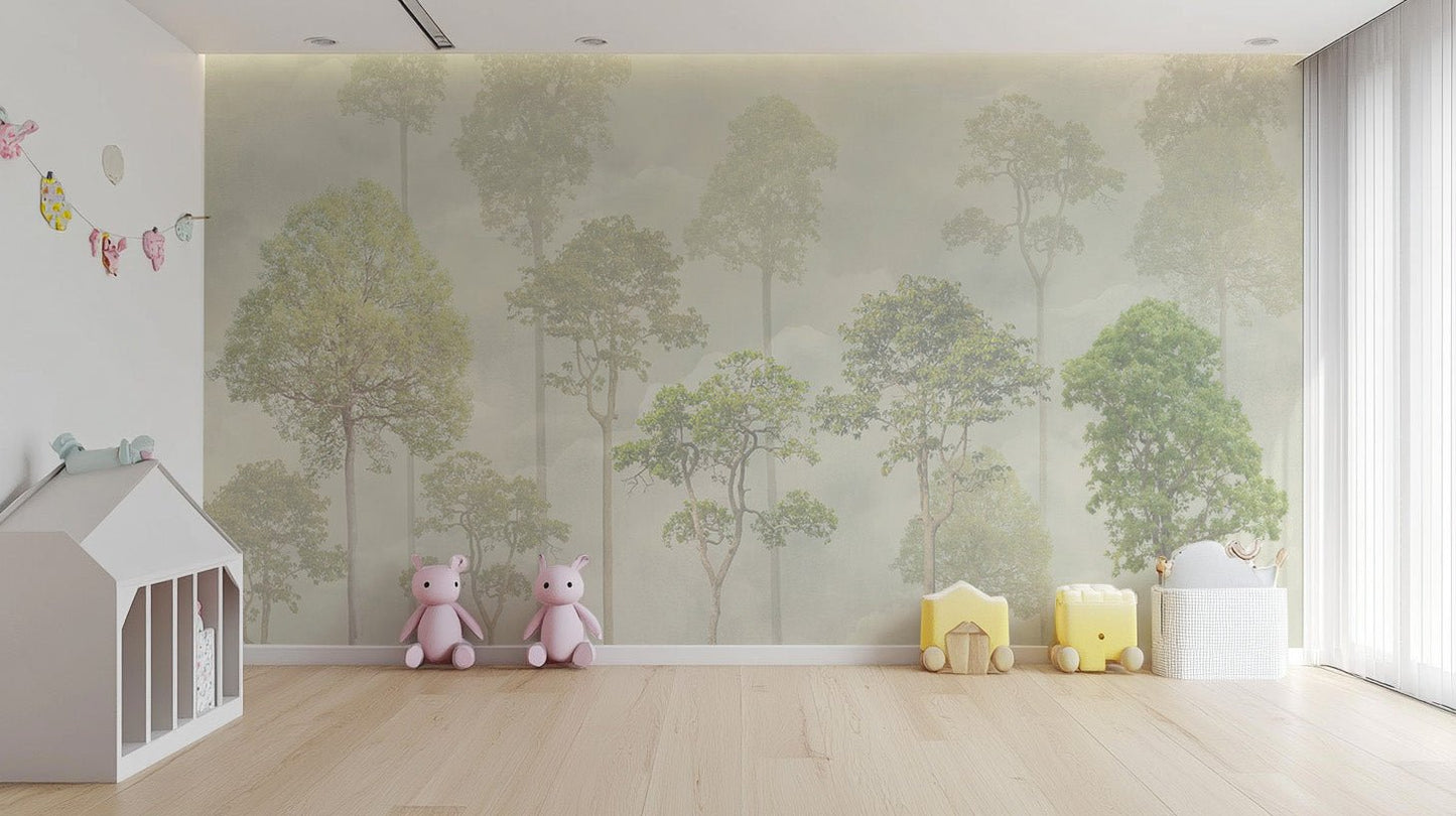 Misty Forest Wallpaper