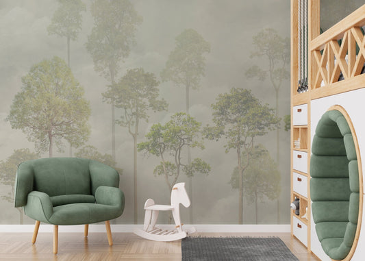 Misty Forest Wallpaper