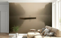 An artistic nature inspired mural for home decor.