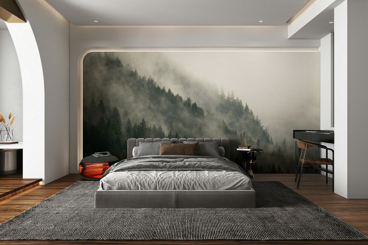 Misty Pines Wall Mural