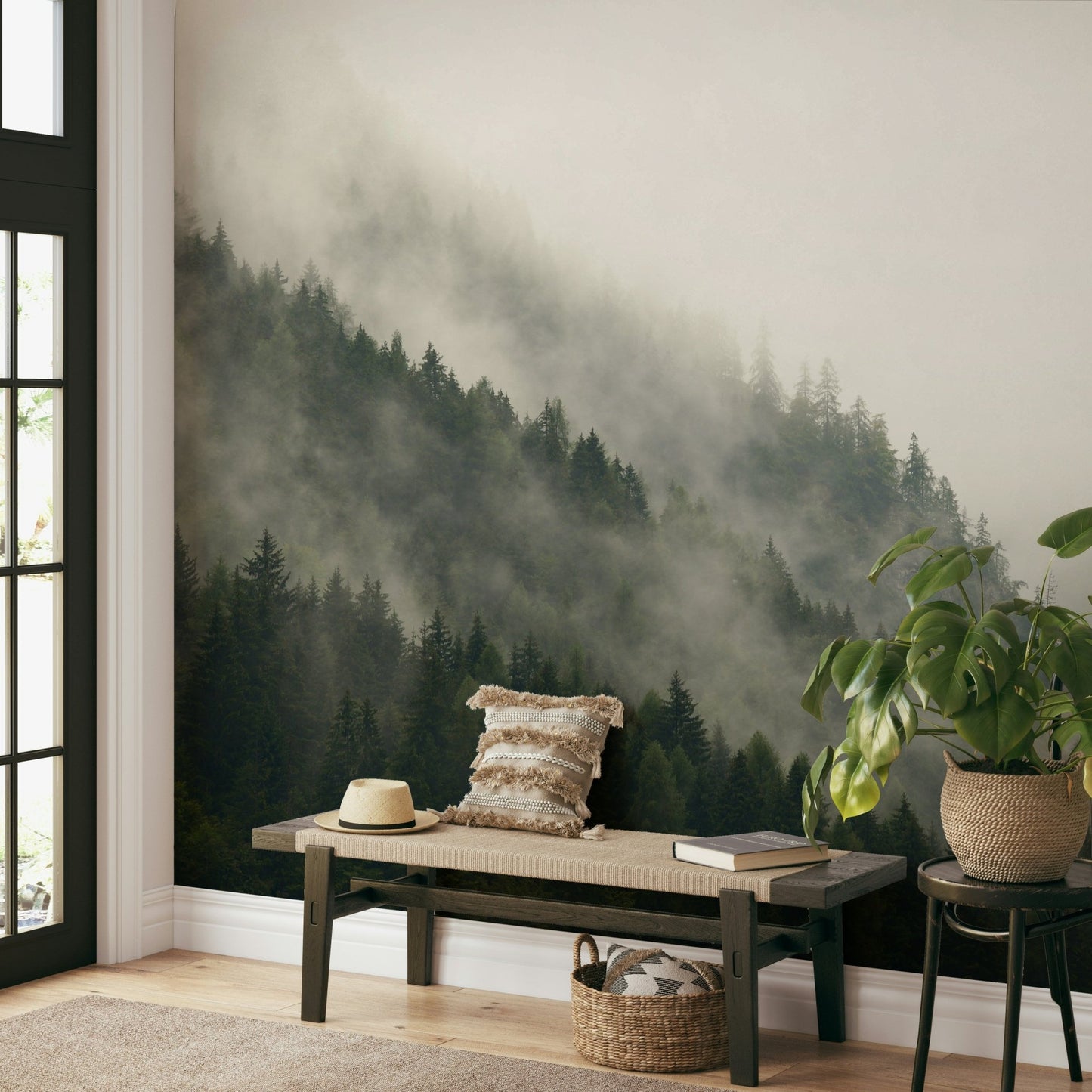 Misty Pines Wall Mural
