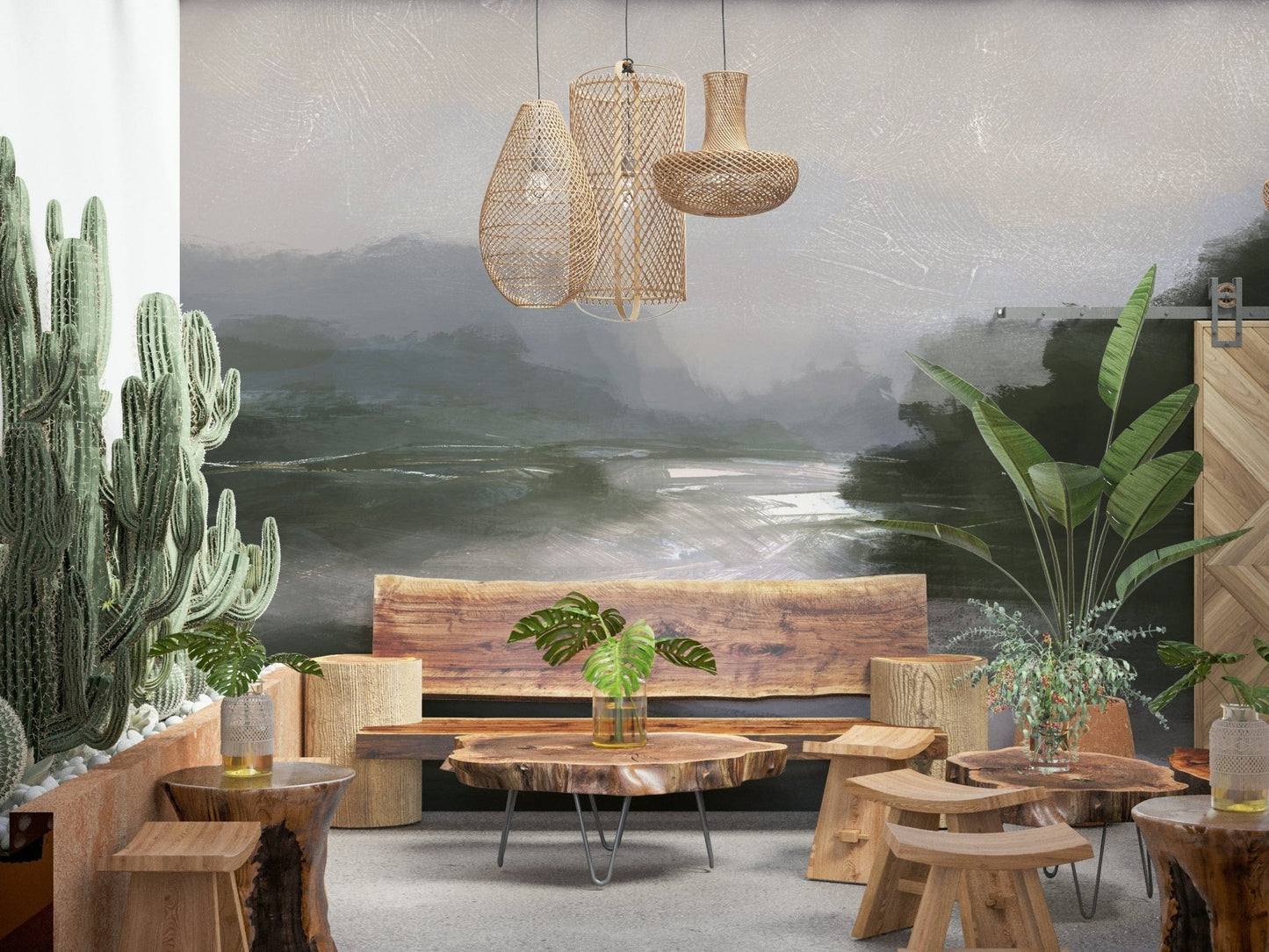 A classic natural theme wallpaper for walls.