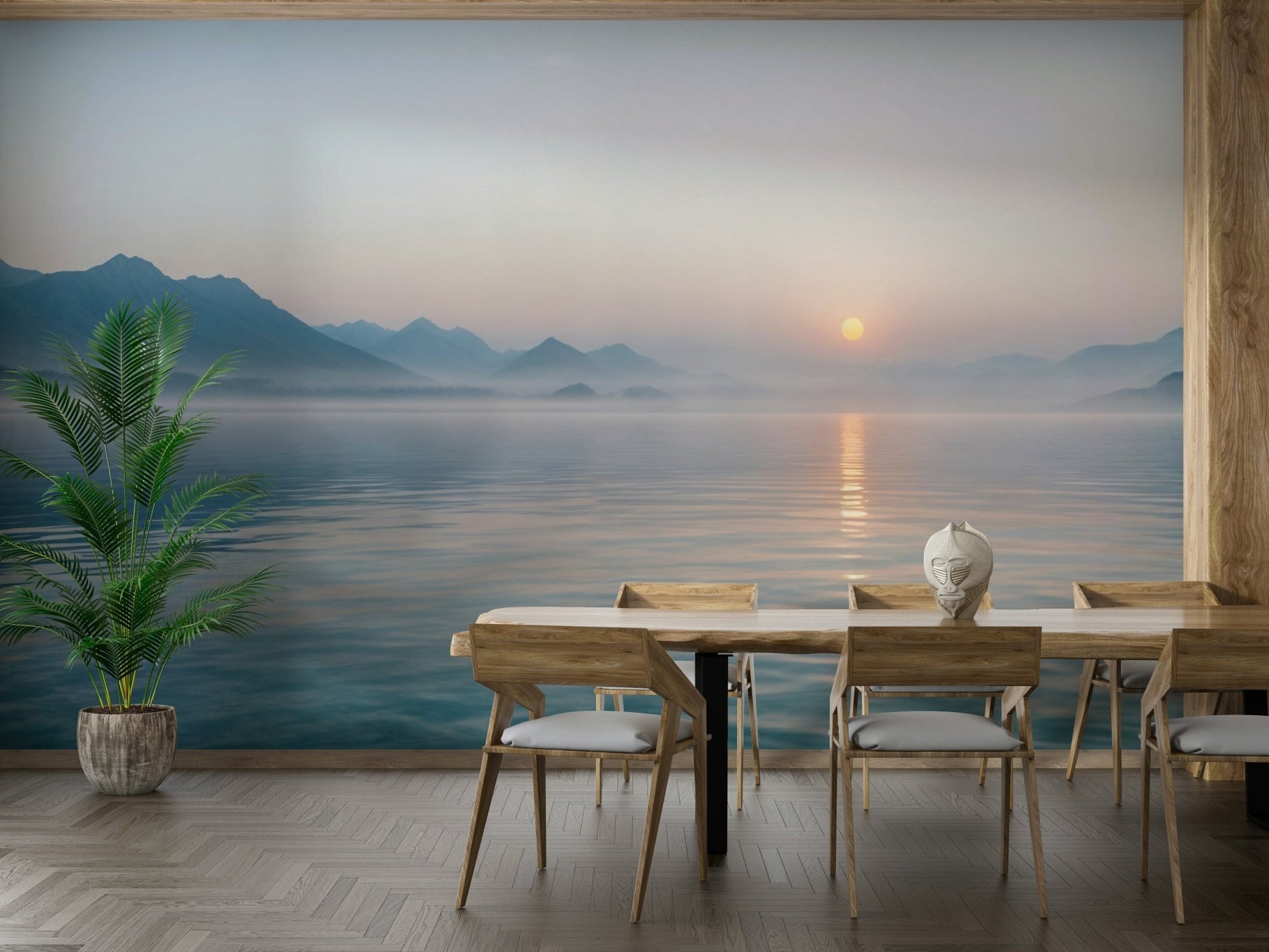 The overall scene feels dreamy and peaceful.

