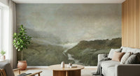 An artistic nature inspired mural for home decor.