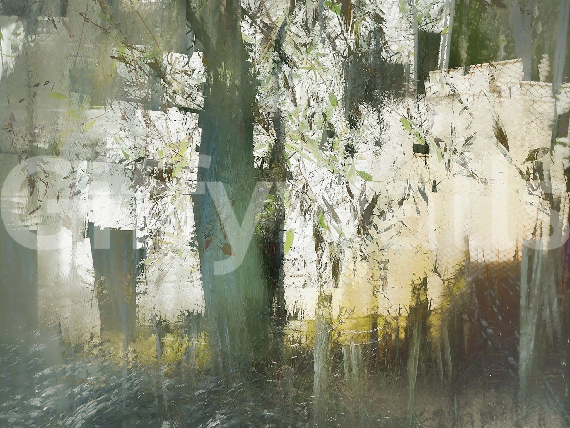 A high-quality minimalist tree wall mural for walls.