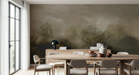 A tranquil ethereal woods wall mural for your decor.