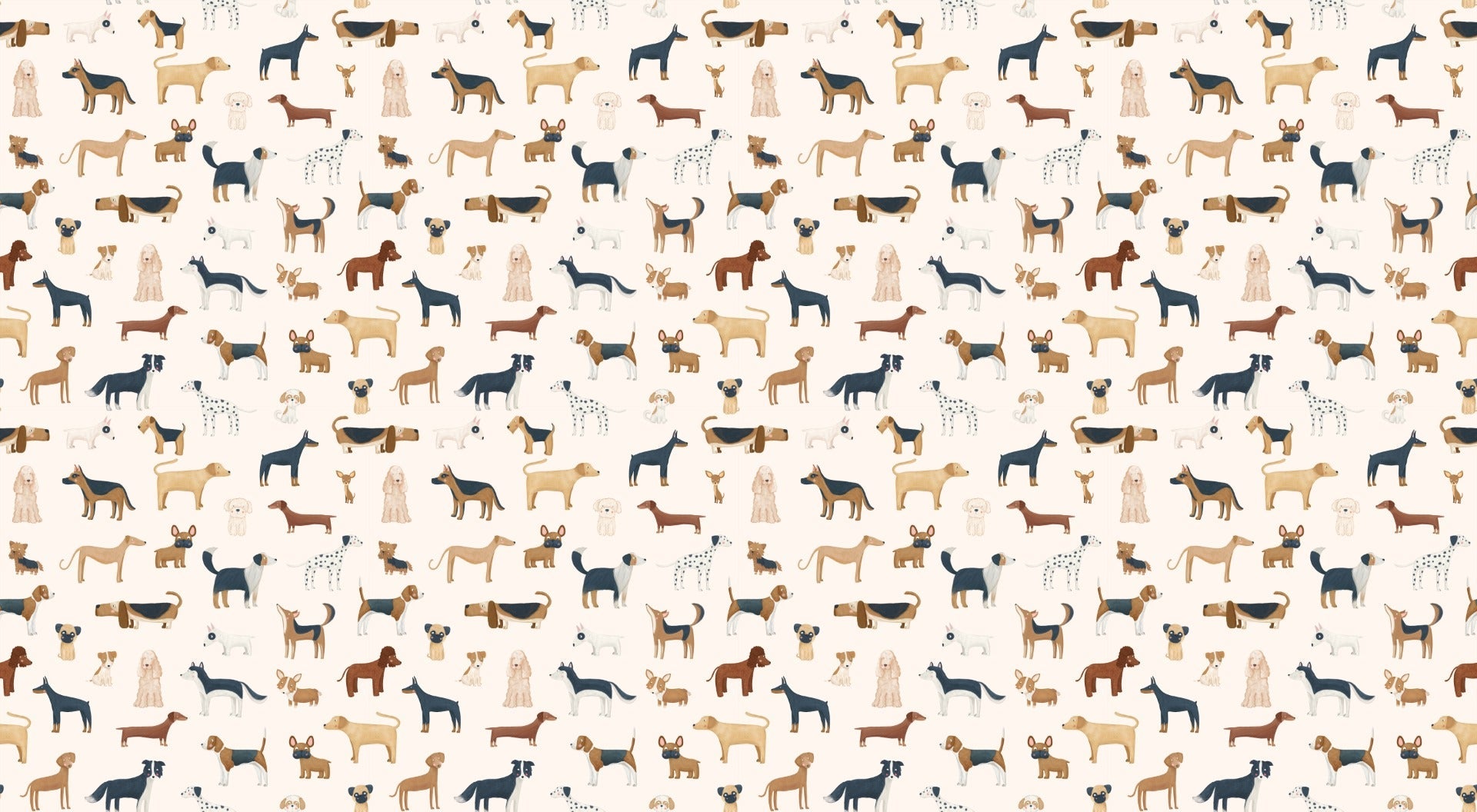 Canine Medley Wallpaper