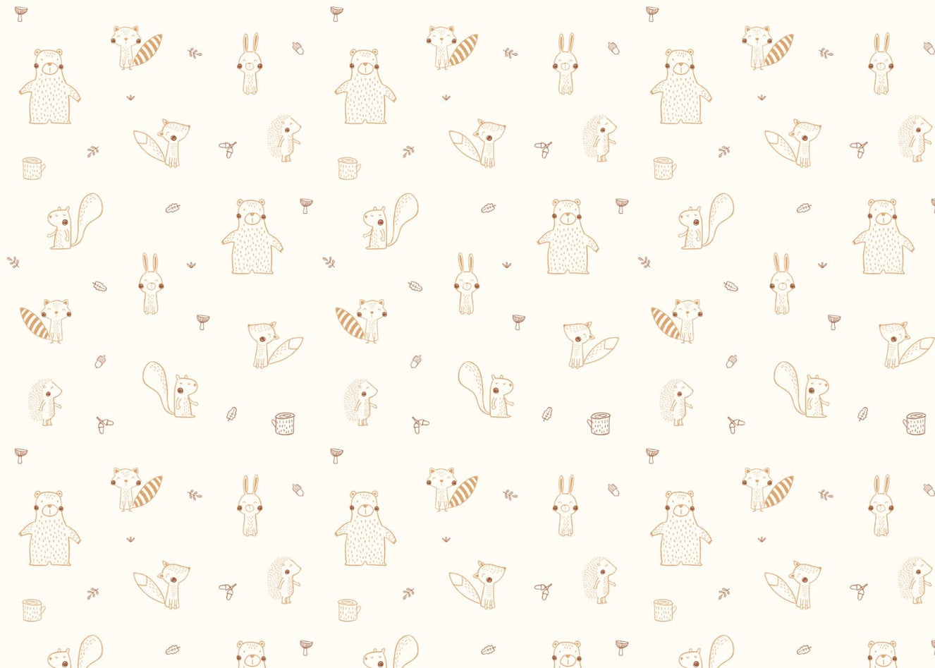 Beautiful Forest Friends Wallpaper.