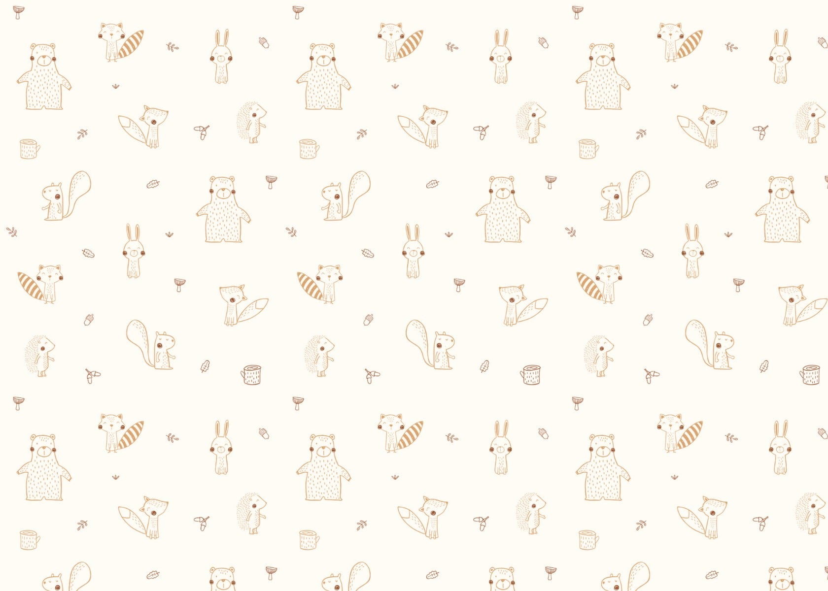 Beautiful Forest Friends Wallpaper.