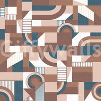 The wallpaper has a smooth, non-reflective matte finish.

