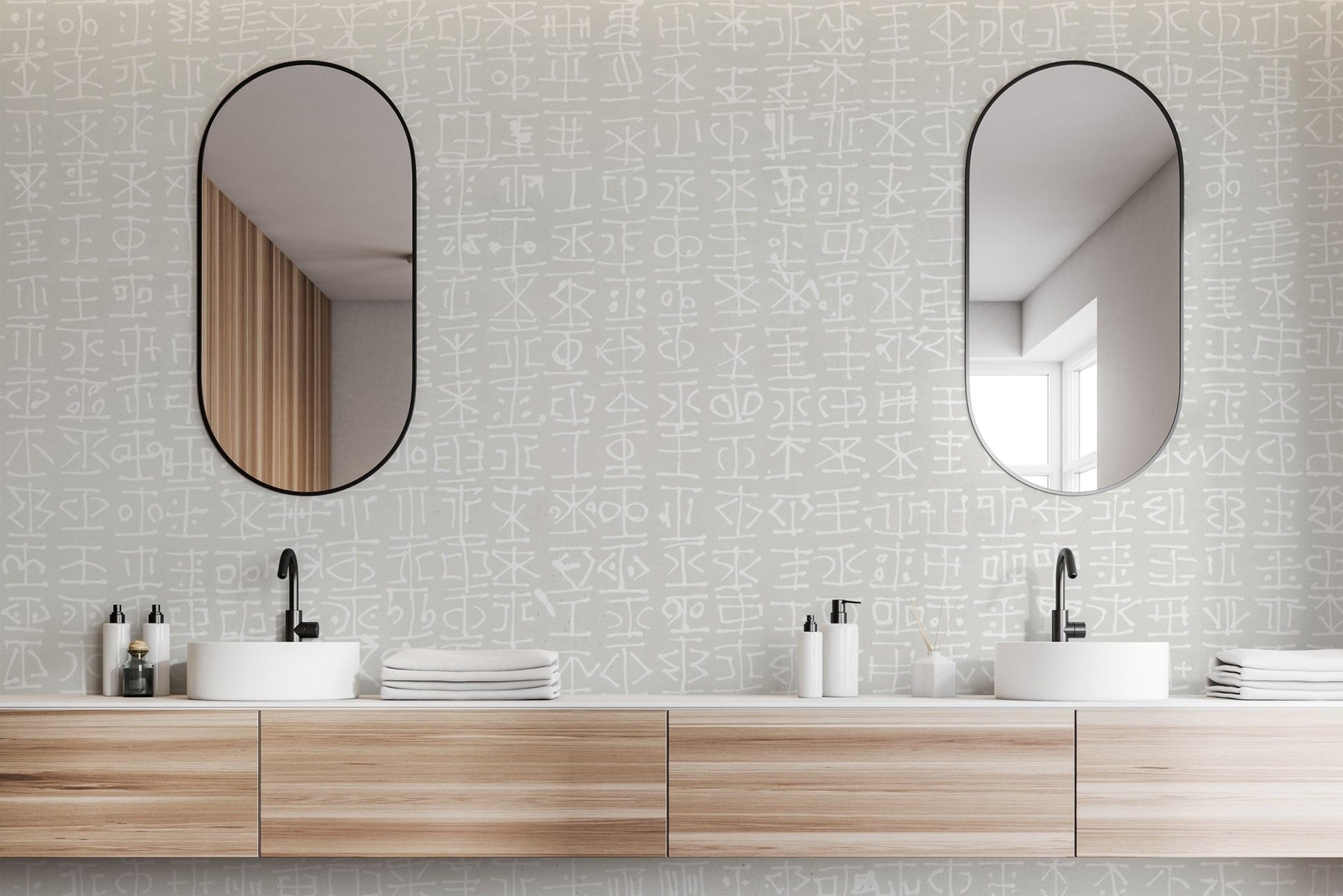 Modern Hand-Drawn Textured Wall Mural
