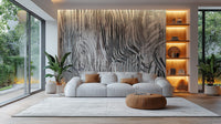 Living room gets an artistic vibe with abstract wall art C442