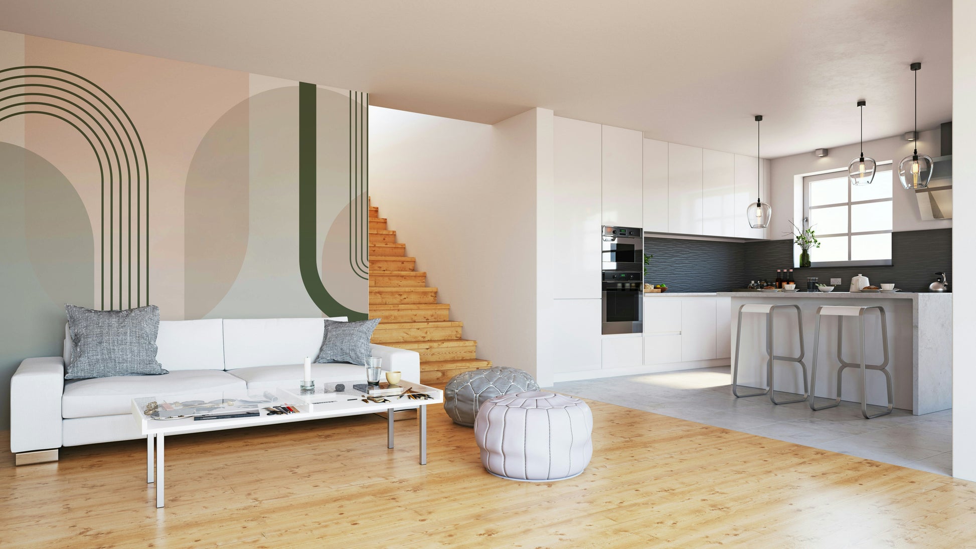 The design gives a feeling of quiet, natural beauty.

