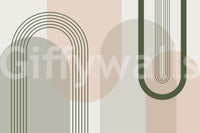 The design is non-realistic and interpretive.

