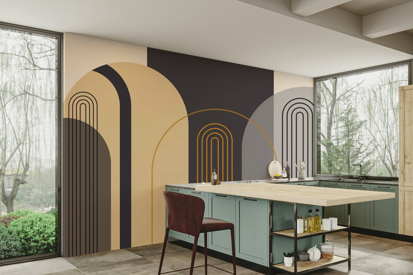 The mood is peaceful and serene.

