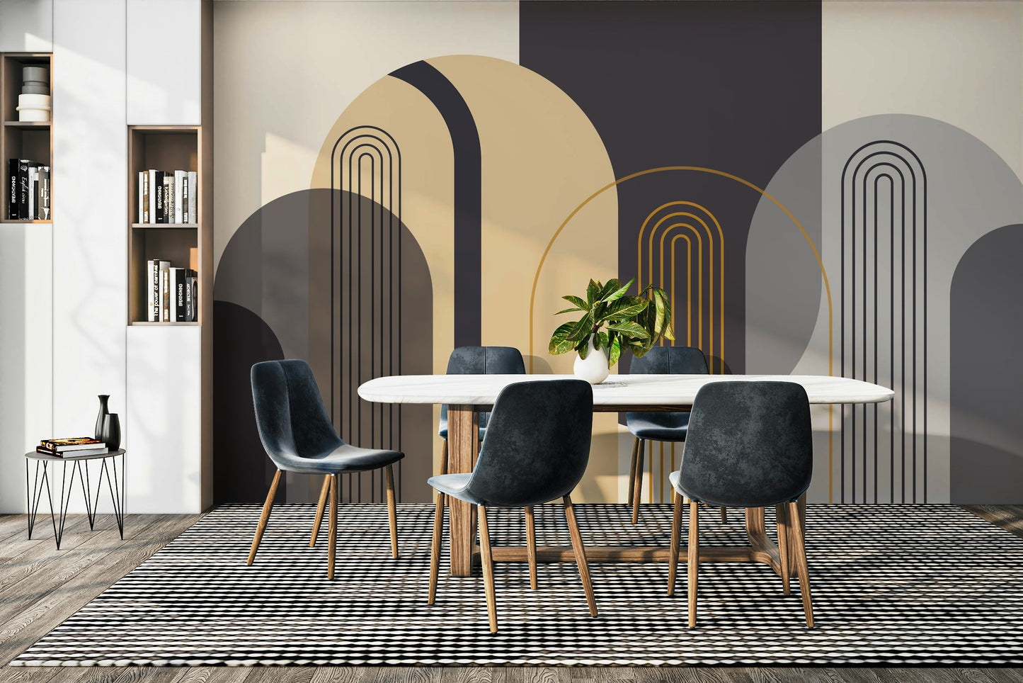 The design gives a feeling of quiet, natural beauty.

