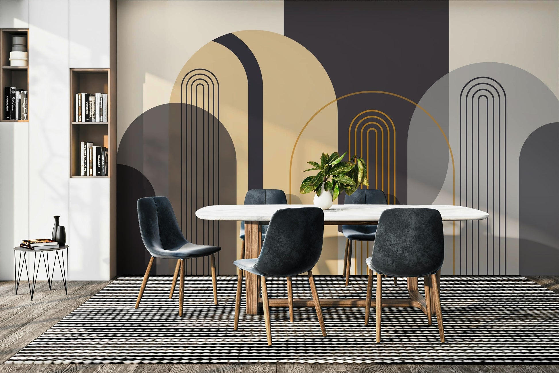 The design gives a feeling of quiet, natural beauty.

