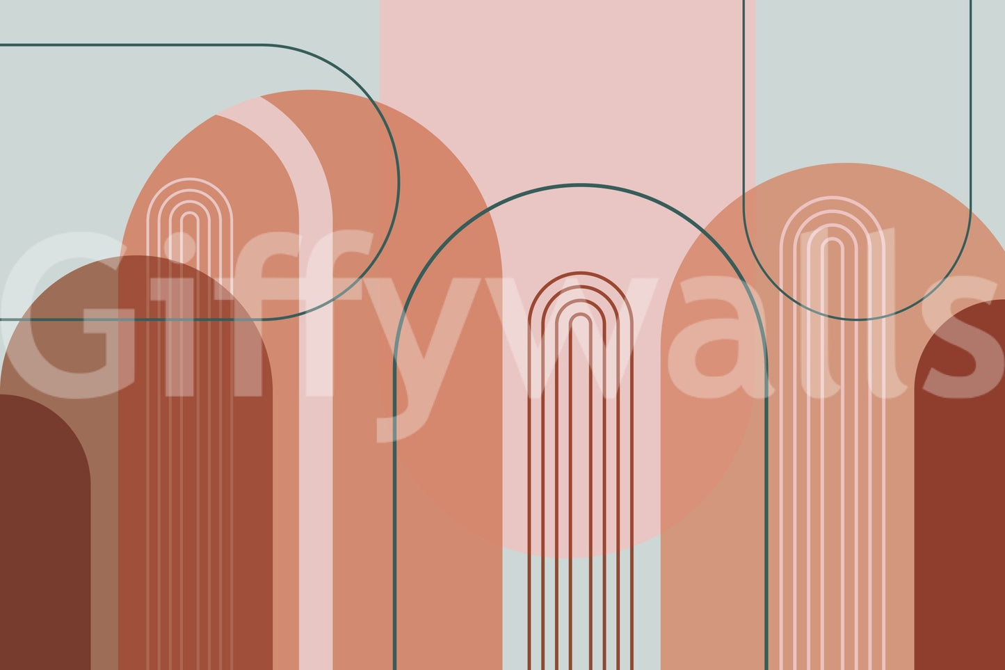 Trendy Archway Wall Mural for Contemporary Homes