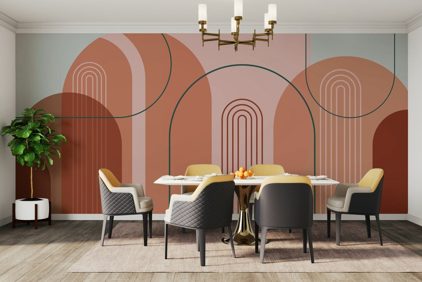 Stylish Archway Wall Mural for Trendy Home Interiors