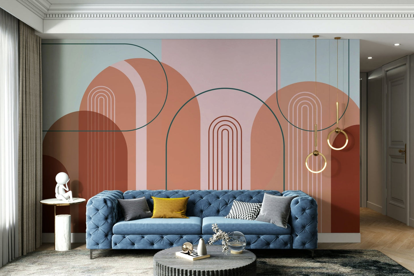 Contemporary Archway Wallpaper Mural for Walls