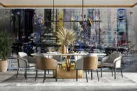 New York wall art combining architecture, street signs, and color., GD1476