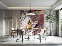 Bold red Statue of Liberty wall mural for modern interiors

