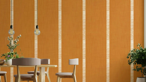 Boho caramel brown wall covering, GD1057