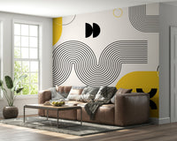 Vintage-inspired modern wallpaper pattern

