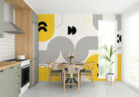 Modern Bold Retro Wall Mural full view

