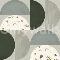 Nature-inspired geometric wallpaper

